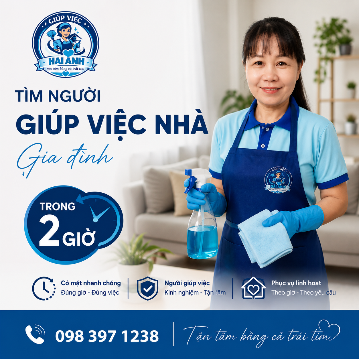 Giúp Việc Nhà Gia Đình Tại Hà Nội – Uy Tín, Trong 2 Giờ